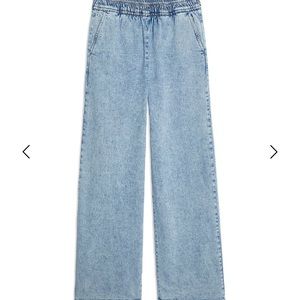 We Wore What Straight Denim Pull on Jean